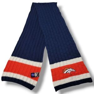 Broncos Scarf NFL Denver Broncos Football Team Logo Winter Knit Scarf Embroidery
